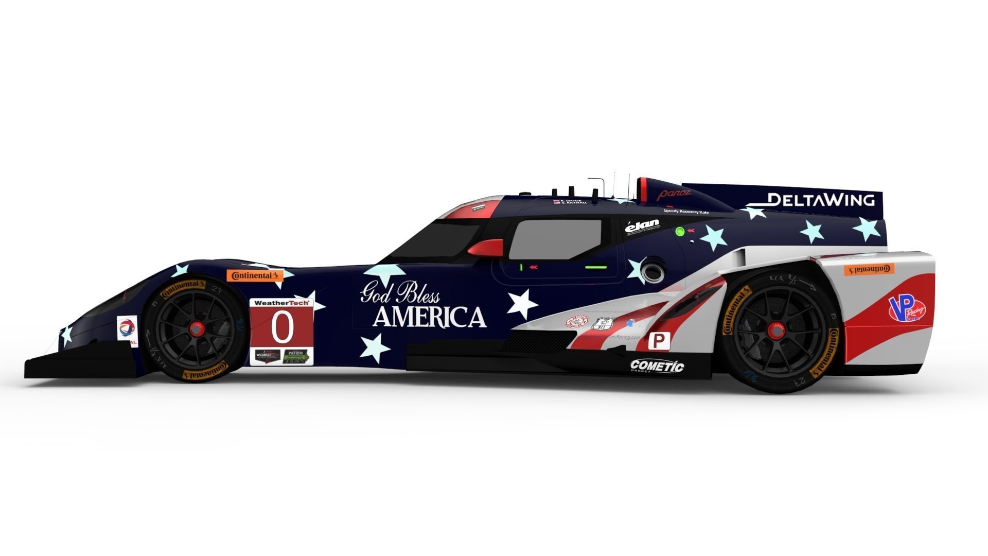 Panoz Deltawing DWC13 Low-poly 3D model_13