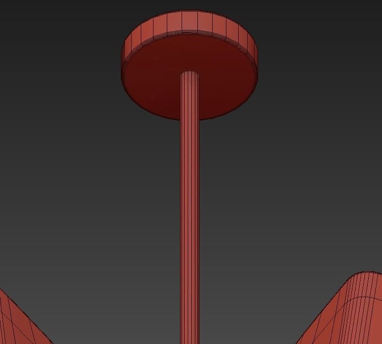 Jacques Six Arm Chandelier 3D model_2