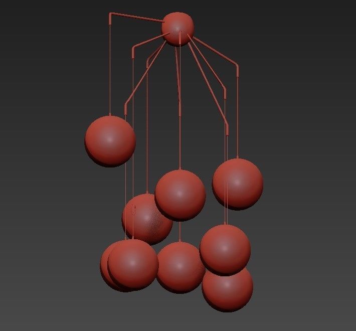 Sedona LED Chandelier 3D model_3