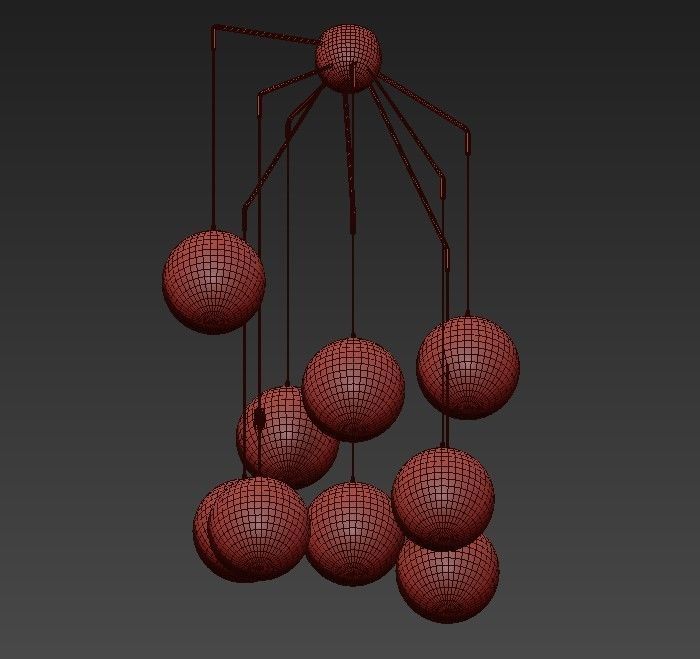 Sedona LED Chandelier 3D model_2