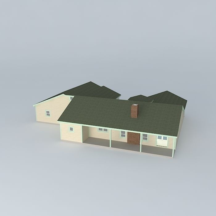 Tower House Free 3D model_1