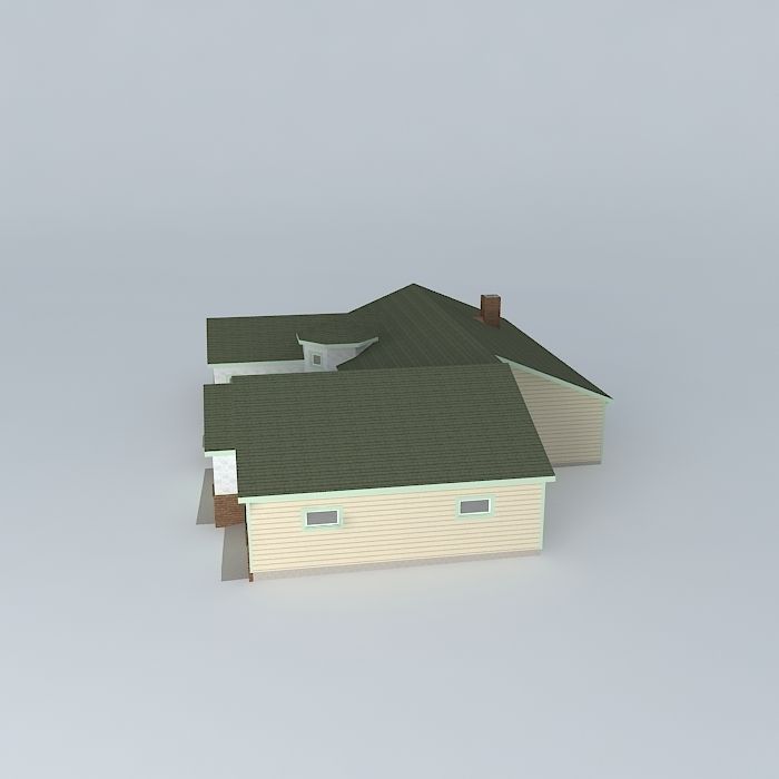 Tower House Free 3D model_2