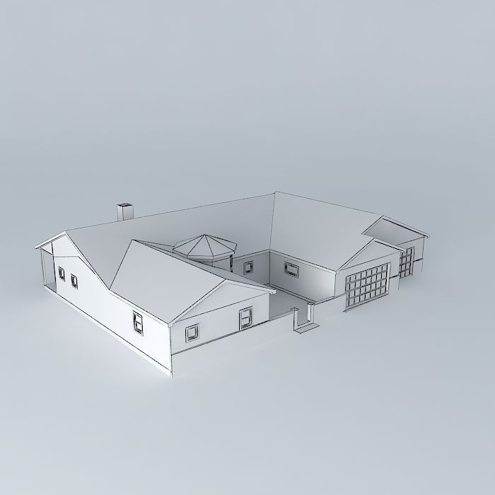 Tower House Free 3D model_3