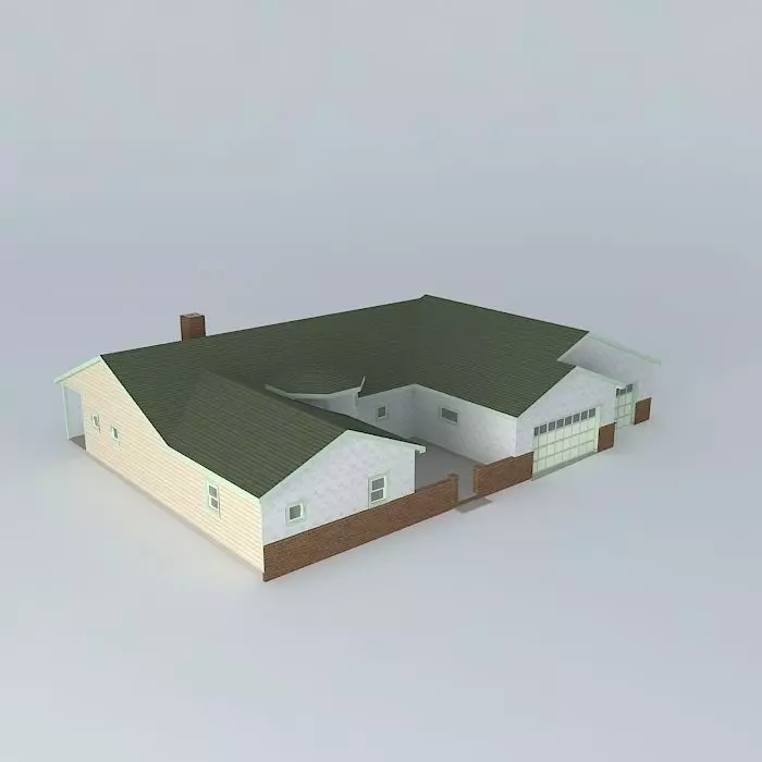 Tower House Free 3D model_0