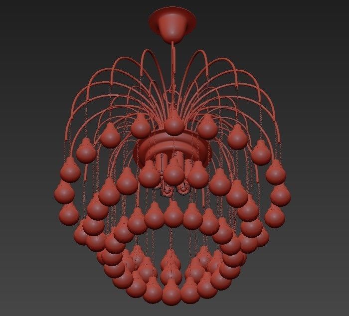 Chandeliers by Paolo Venini 3D model_2