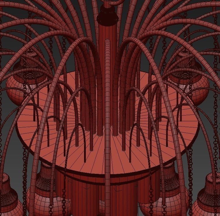 Chandeliers by Paolo Venini 3D model_8