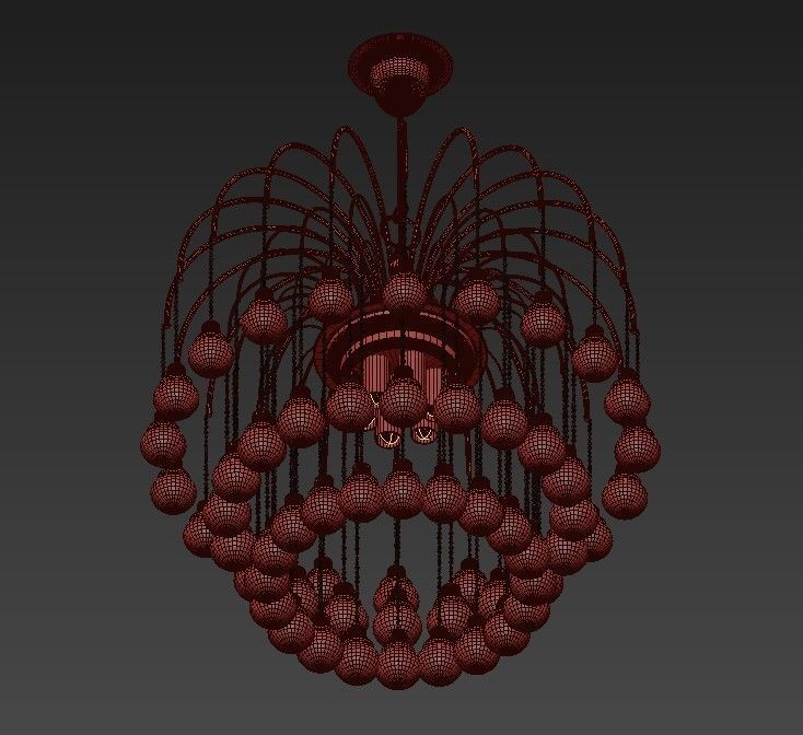 Chandeliers by Paolo Venini 3D model_3
