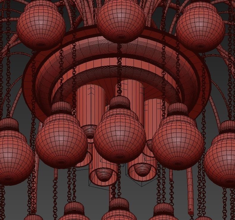 Chandeliers by Paolo Venini 3D model_5