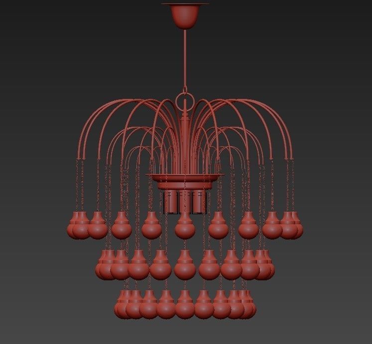 Chandeliers by Paolo Venini 3D model_1