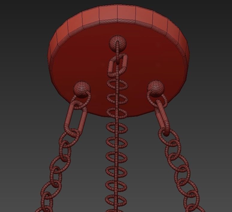 Arteriors Katie chandelier 3D model_5