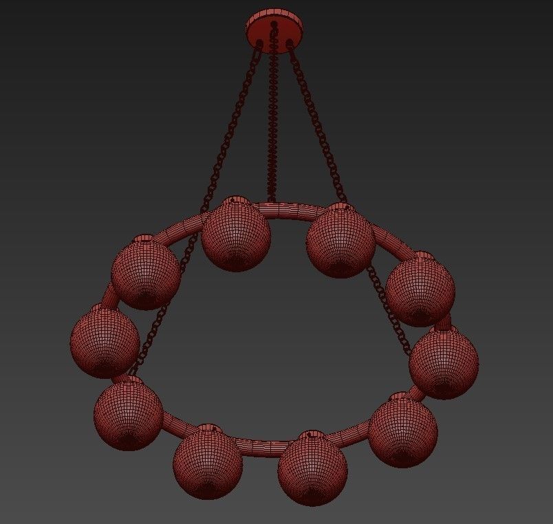 Arteriors Katie chandelier 3D model_4