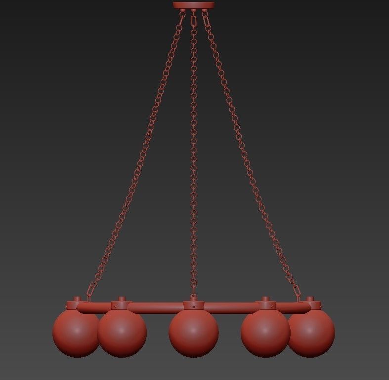 Arteriors Katie chandelier 3D model_2