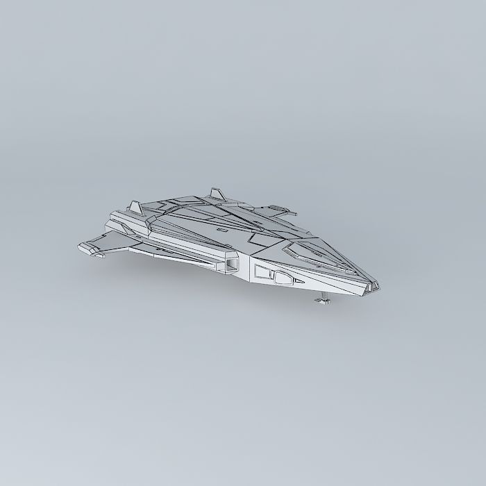 Defender Attack Fighter Free 3D model_3