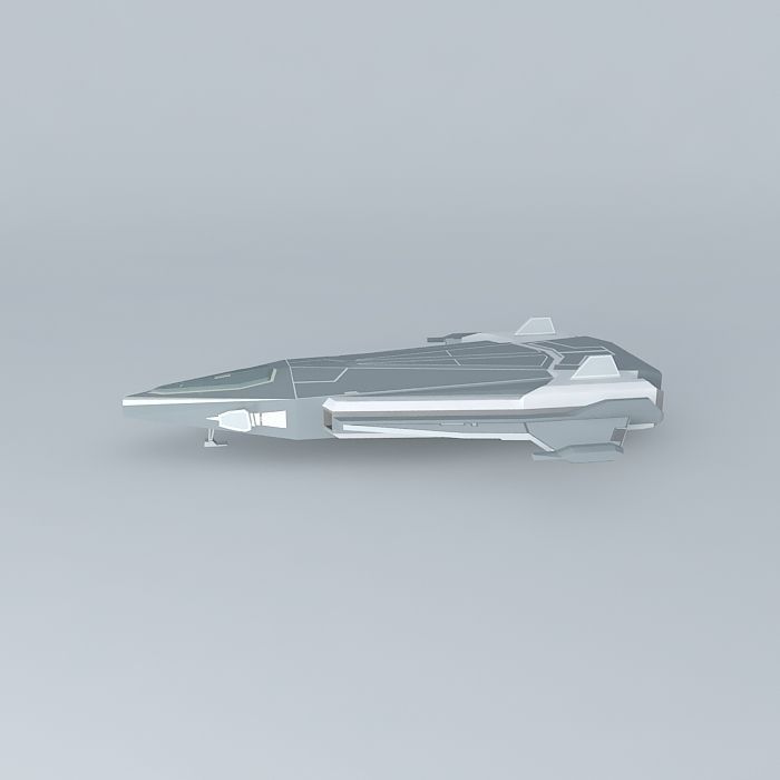 Defender Attack Fighter Free 3D model_2