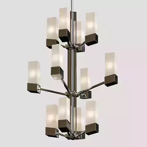Z Lite Zen 12 Light Mini Chandelier 3D model