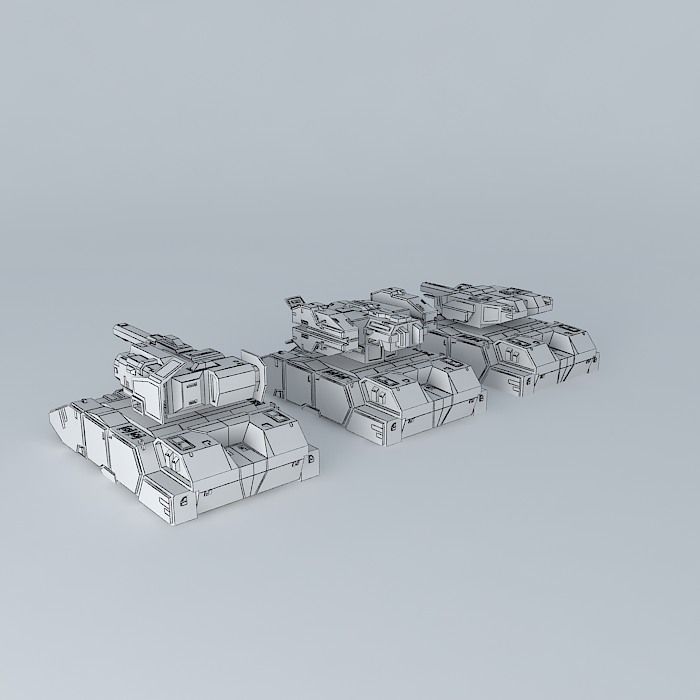 Hover Tanks Free 3D model_4