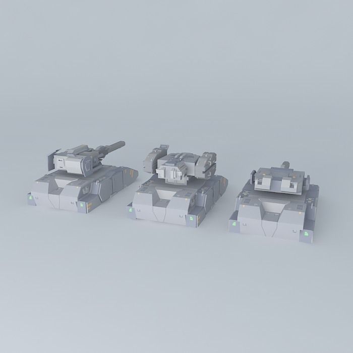 Hover Tanks Free 3D model_1