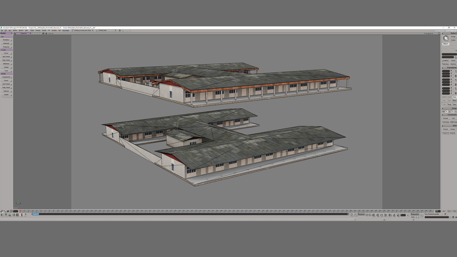 MilitaryBase PortoVelho Barracks 01 Low-poly 3D model_15