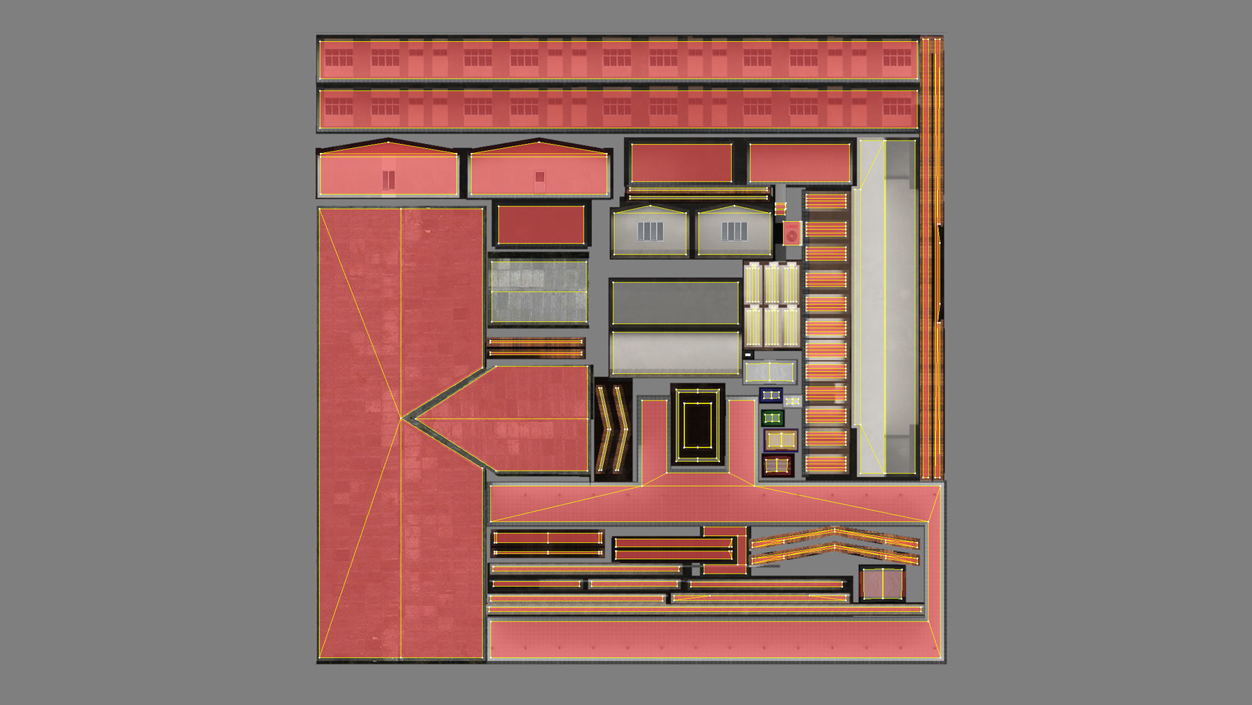 MilitaryBase PortoVelho Barracks 01 Low-poly 3D model_16