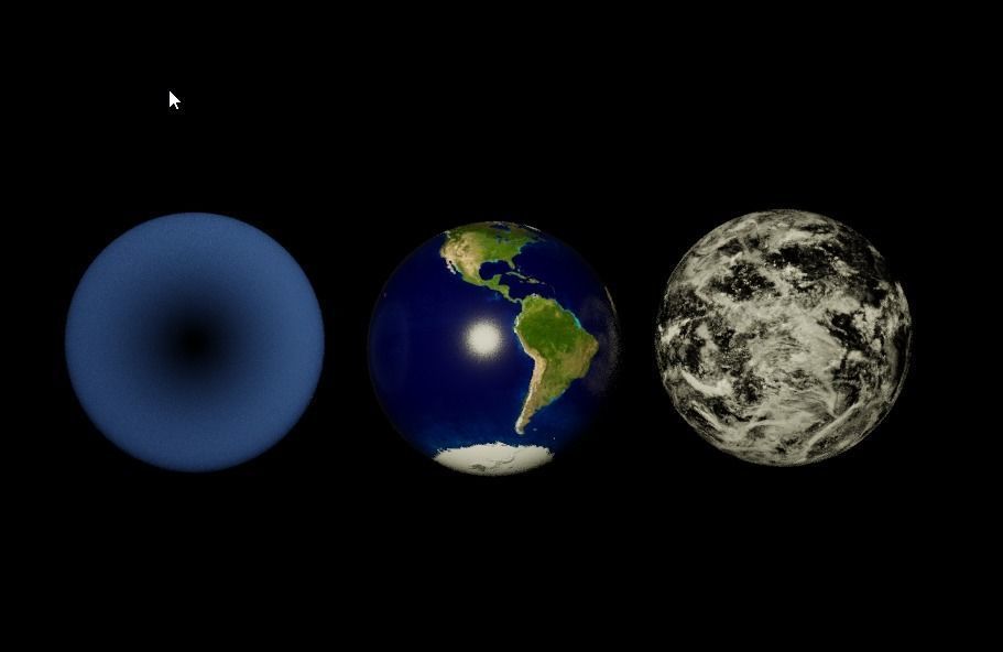 Realistic Earth from space Free 3D model_2