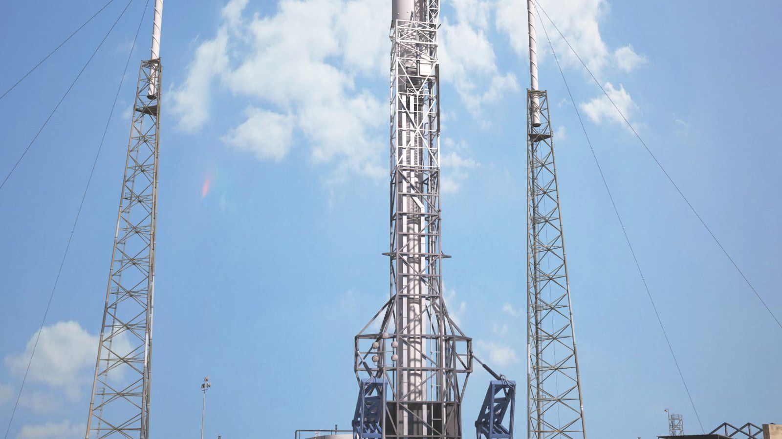 SpaceX Launch Pad Complex 3D model_9