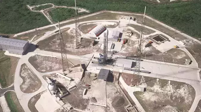 SpaceX Launch Pad Complex 3D model