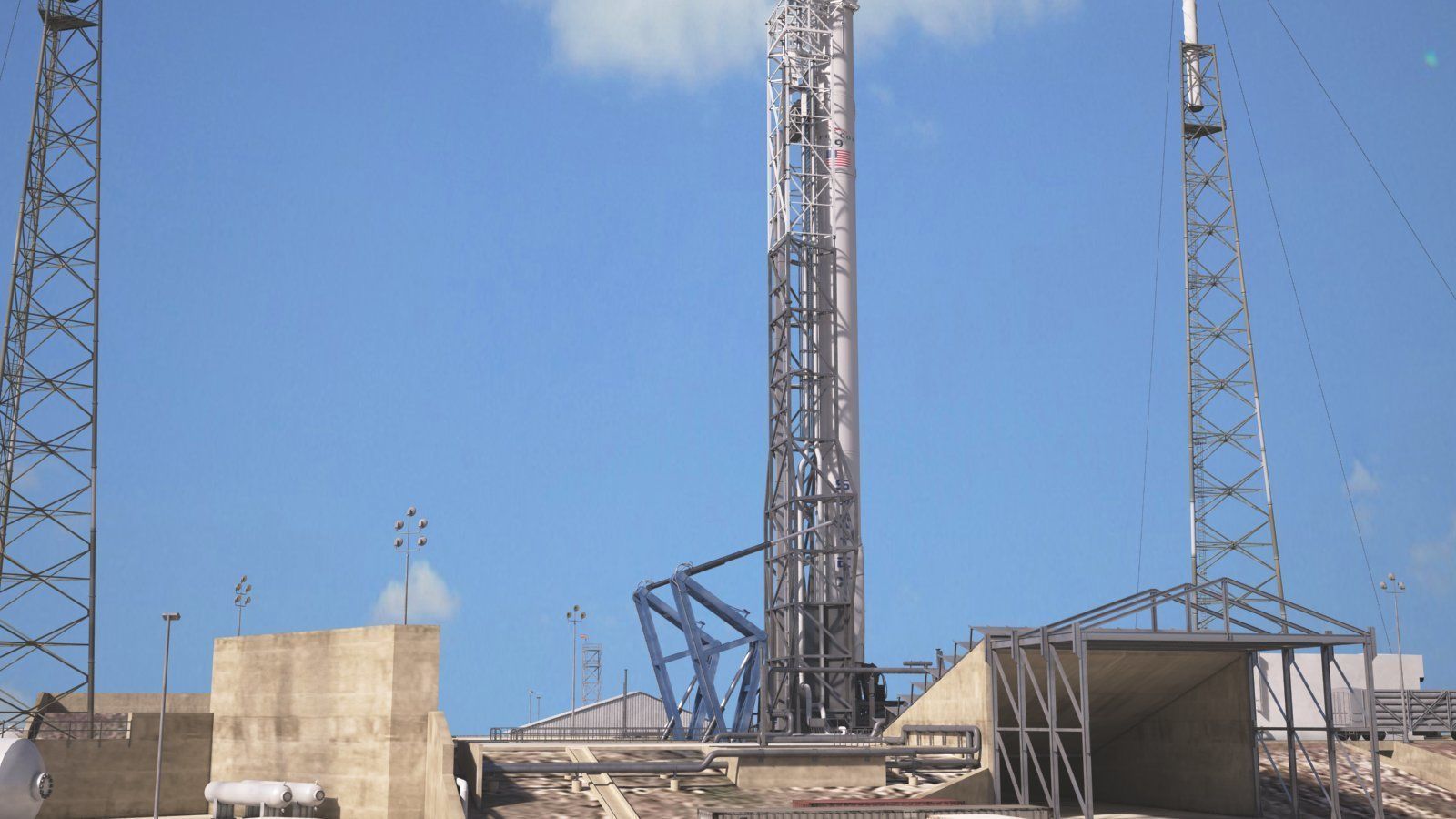 SpaceX Launch Pad Complex 3D model_8