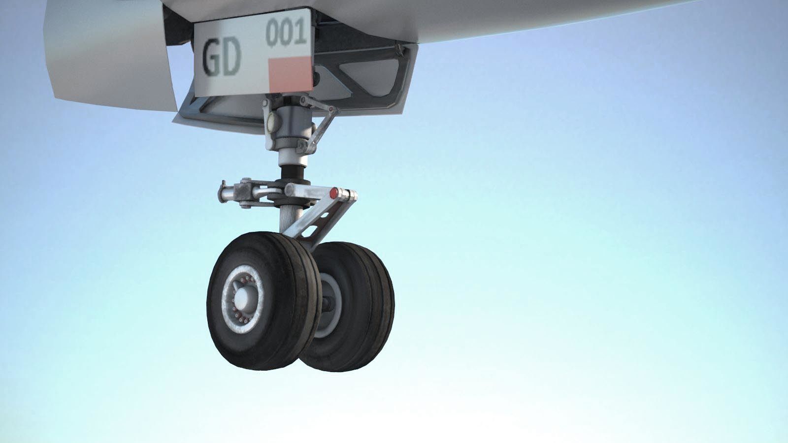 Airbus a320neo with interior 3D model_17