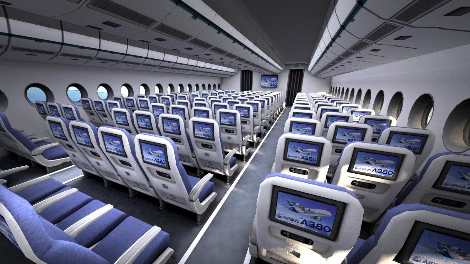 Airbus a320neo with interior 3D model_24