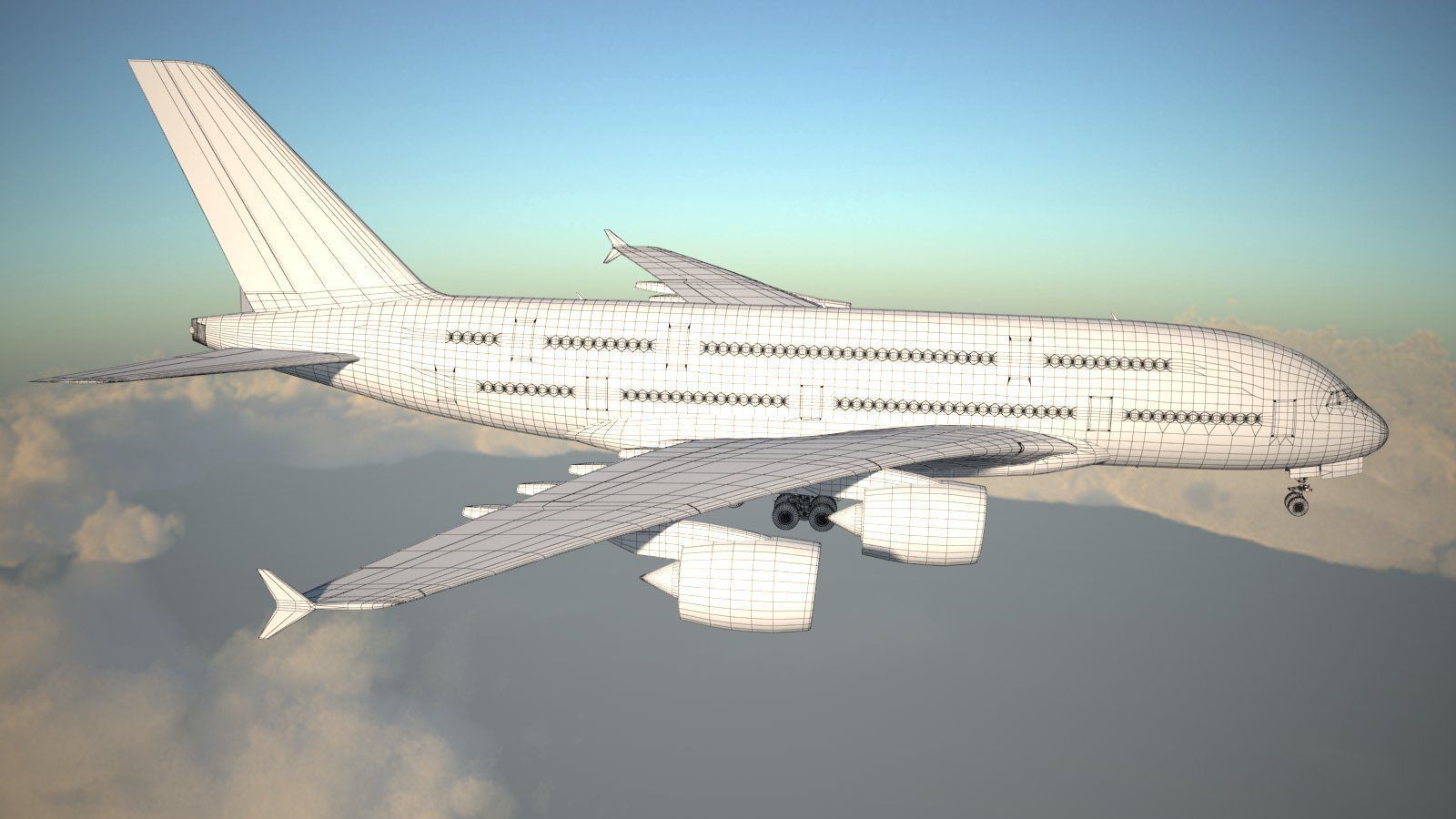 Airbus a320neo with interior 3D model_27