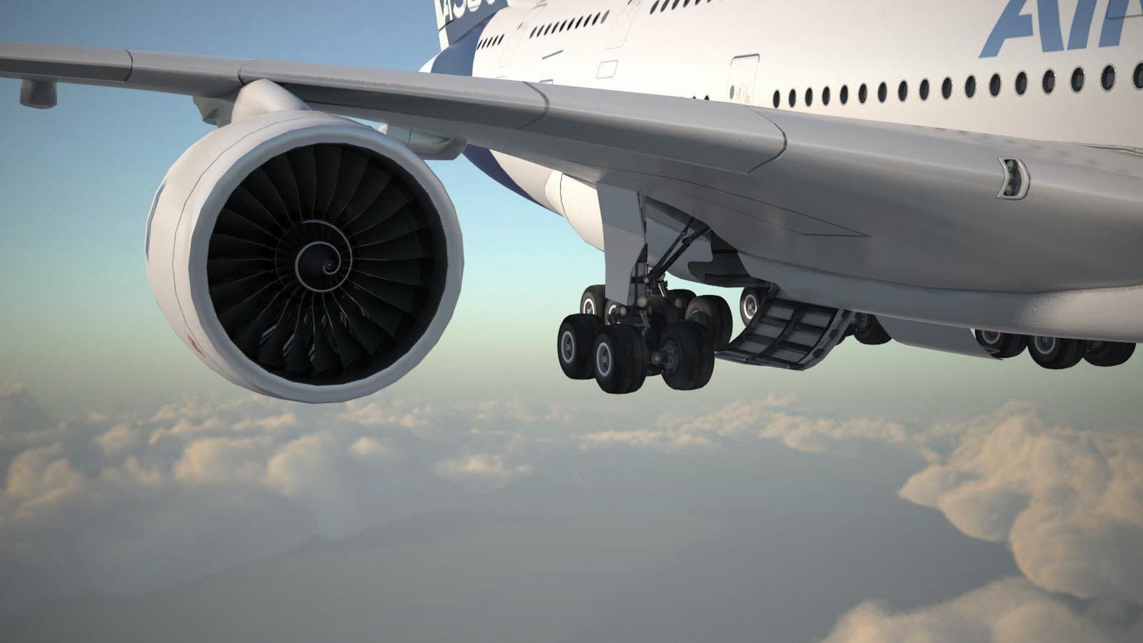 Airbus a320neo with interior 3D model_8