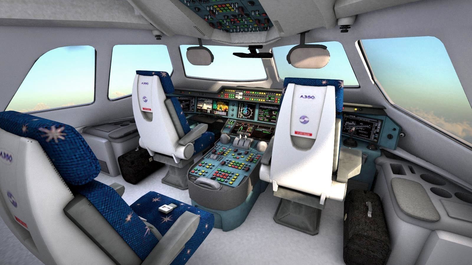 Airbus a320neo with interior 3D model_21