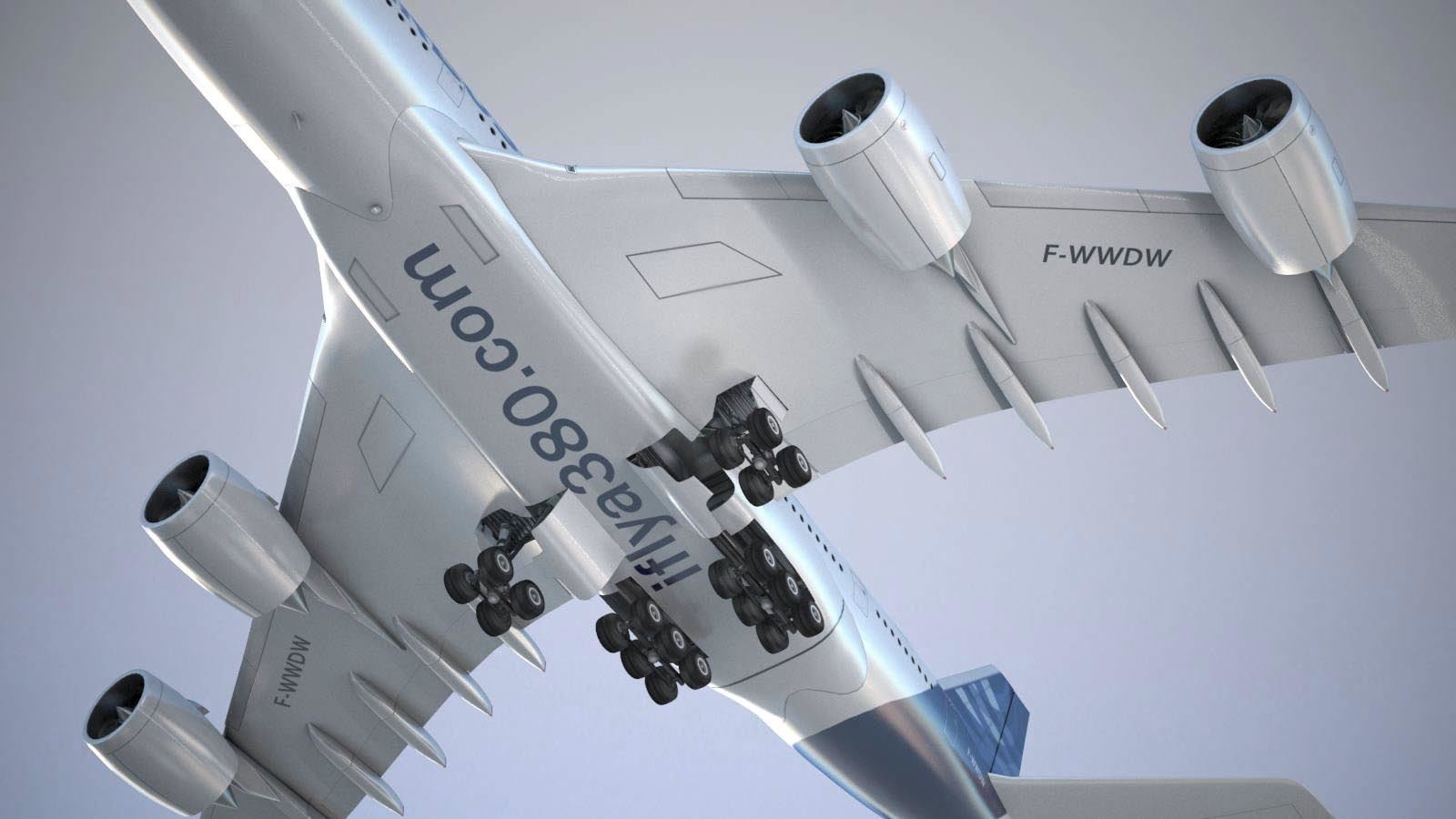 Airbus a320neo with interior 3D model_20