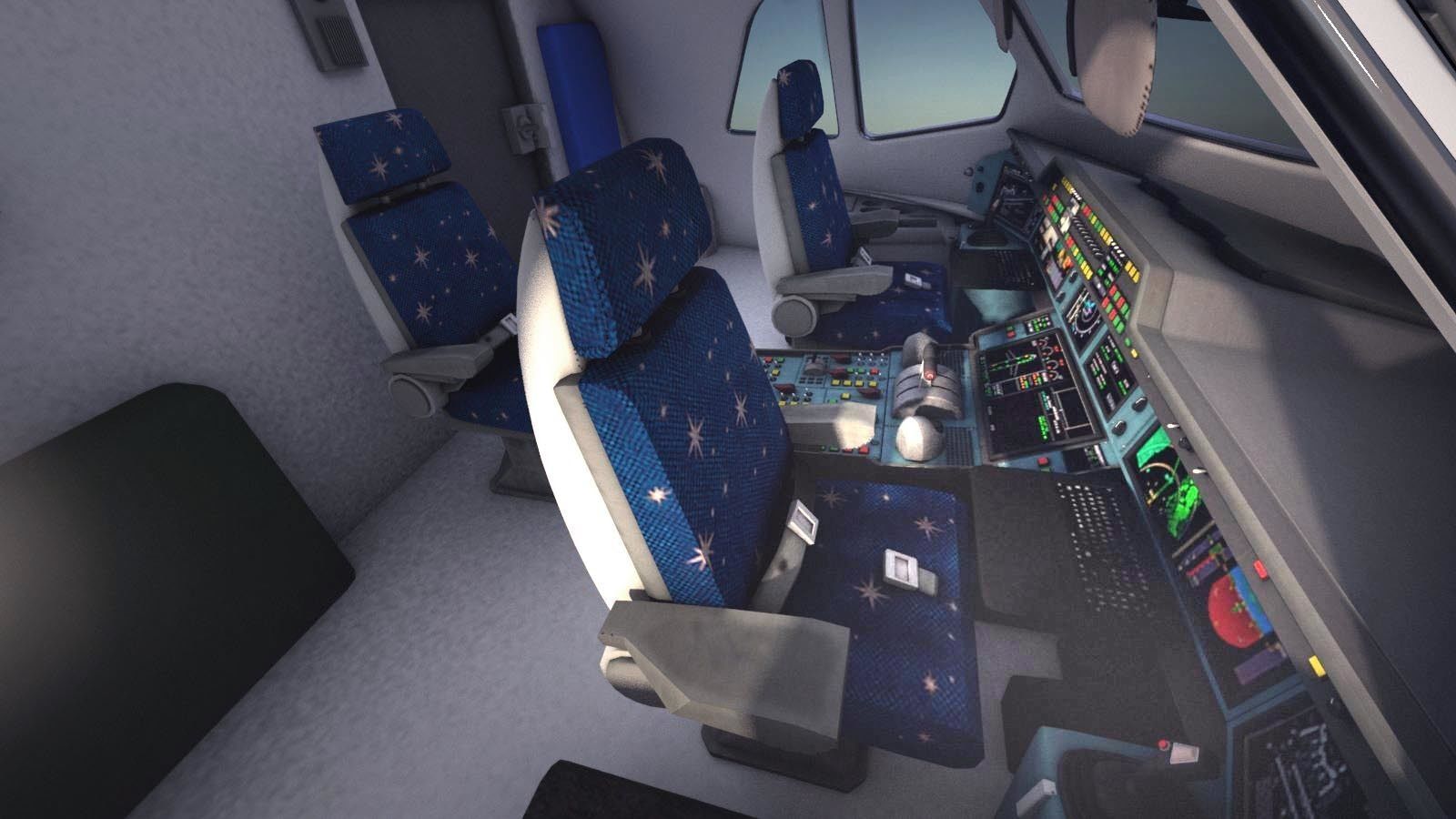 Airbus a320neo with interior 3D model_22