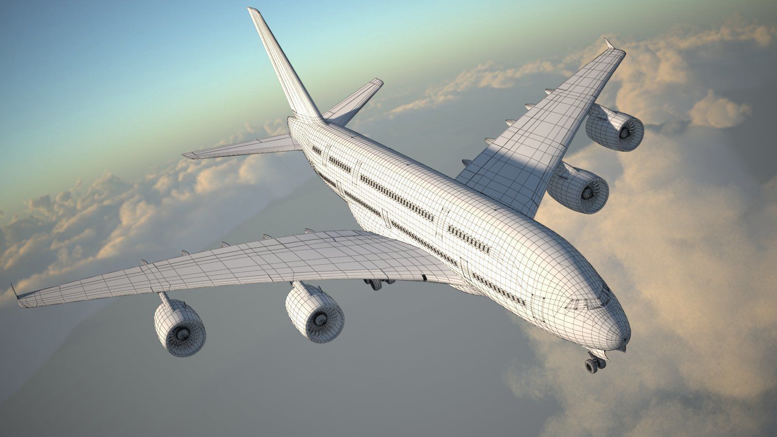 Airbus a320neo with interior 3D model_25