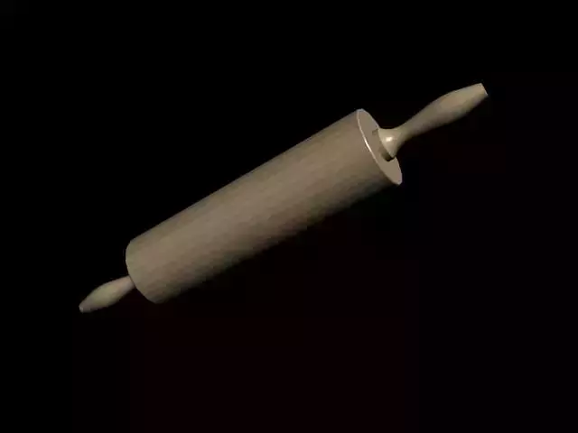 rolling pin Low-poly 3D model
