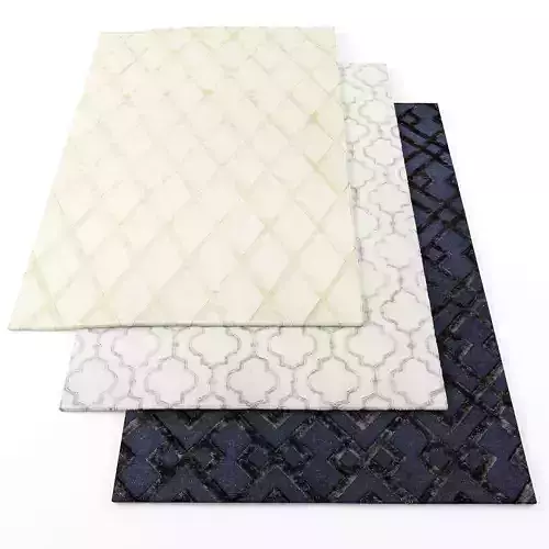 Asiatic Dixon rugs Low-poly 3D model