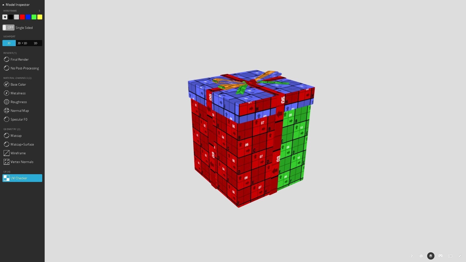 Christmas Present Low-poly 3D model_16