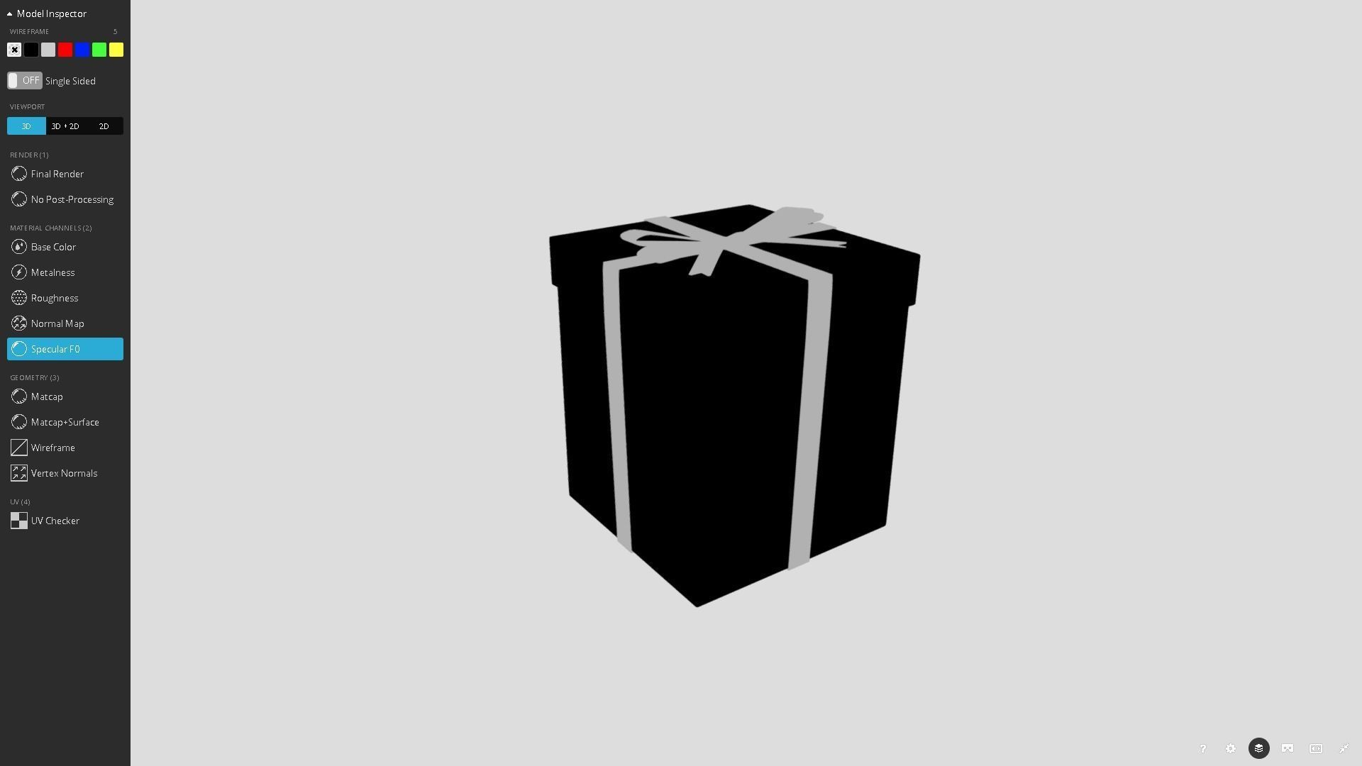Christmas Present Low-poly 3D model_19