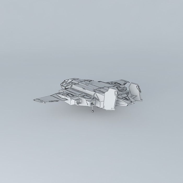 Vulture Assault Fighter Free 3D model_4