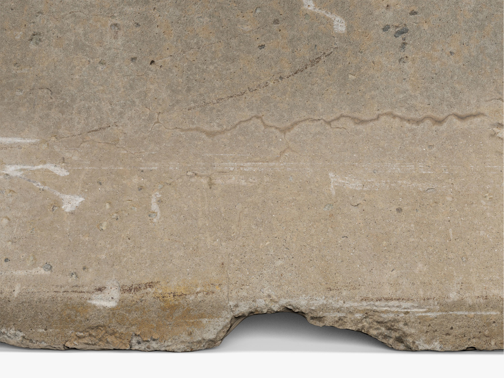 Concrete Barrier 02 - 8K Scan Low-poly 3D model_4