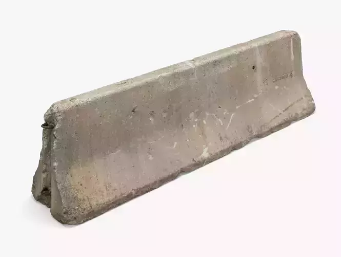 Concrete Barrier 02 - 8K Scan