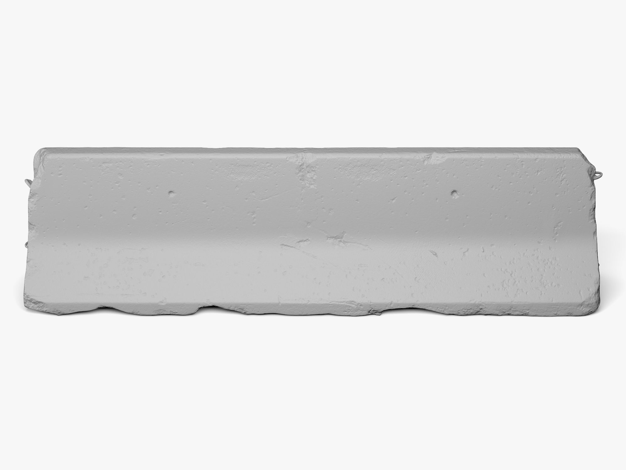 Concrete Barrier 02 - 8K Scan Low-poly 3D model_6