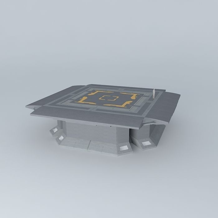 Simple Helipad Free 3D model_1