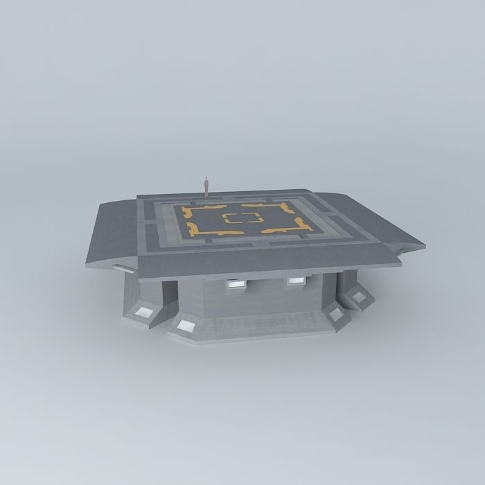Simple Helipad Free 3D model_2