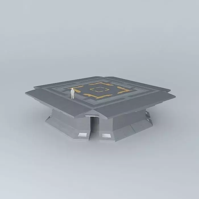 Simple Helipad Free 3D model_0