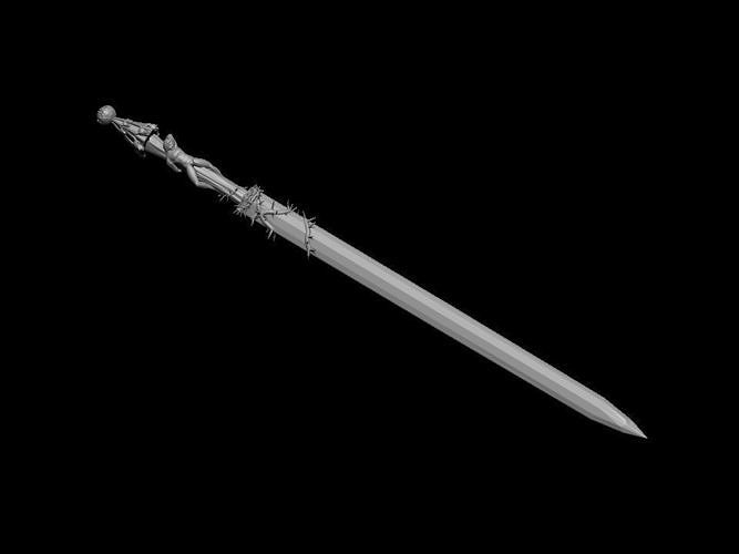 Blasphemous  Penitente s Sword Mea Culpa 3D print model
