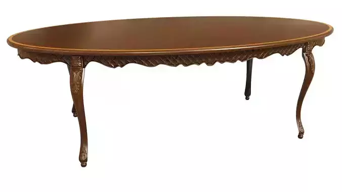 Classic table with carvings 2400
