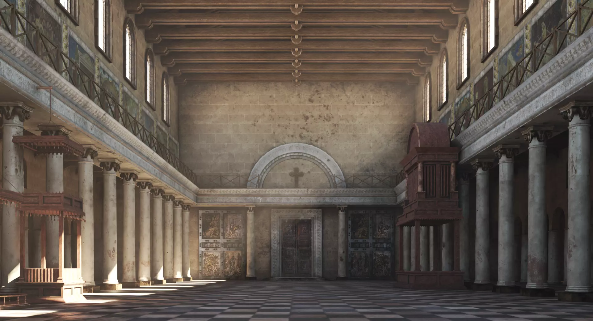 Basilica Corridor 3D model