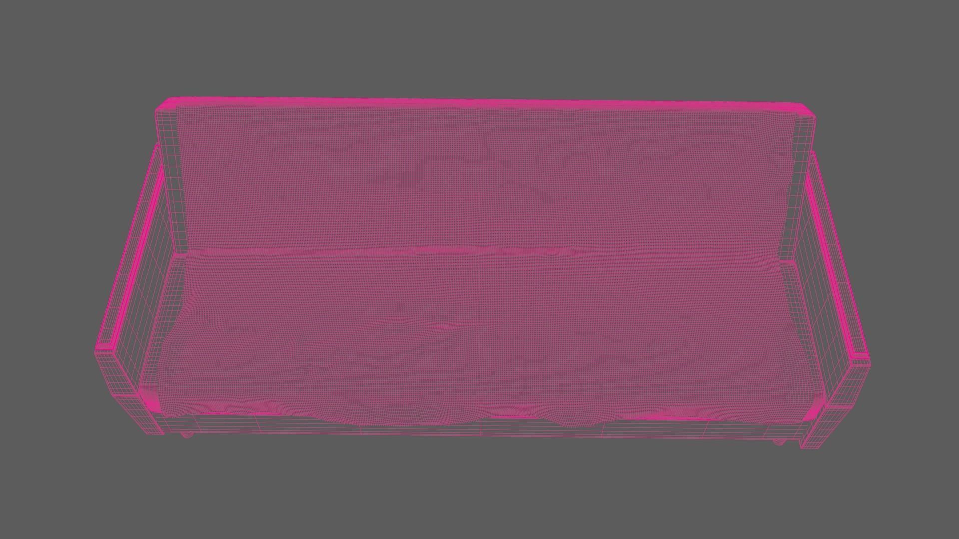 Old style Vintage sofa 3D Model Low-poly 3D model_13